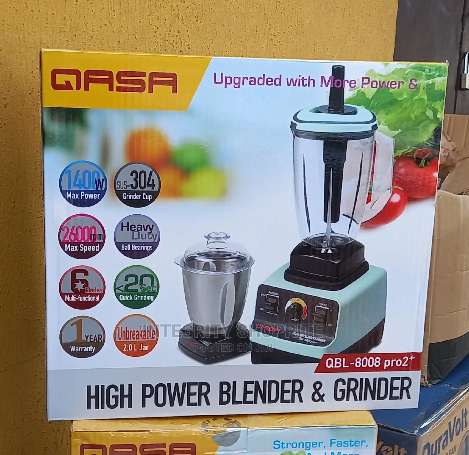Qasa Quality 1500w Multifunctional Food Blender and Grinder