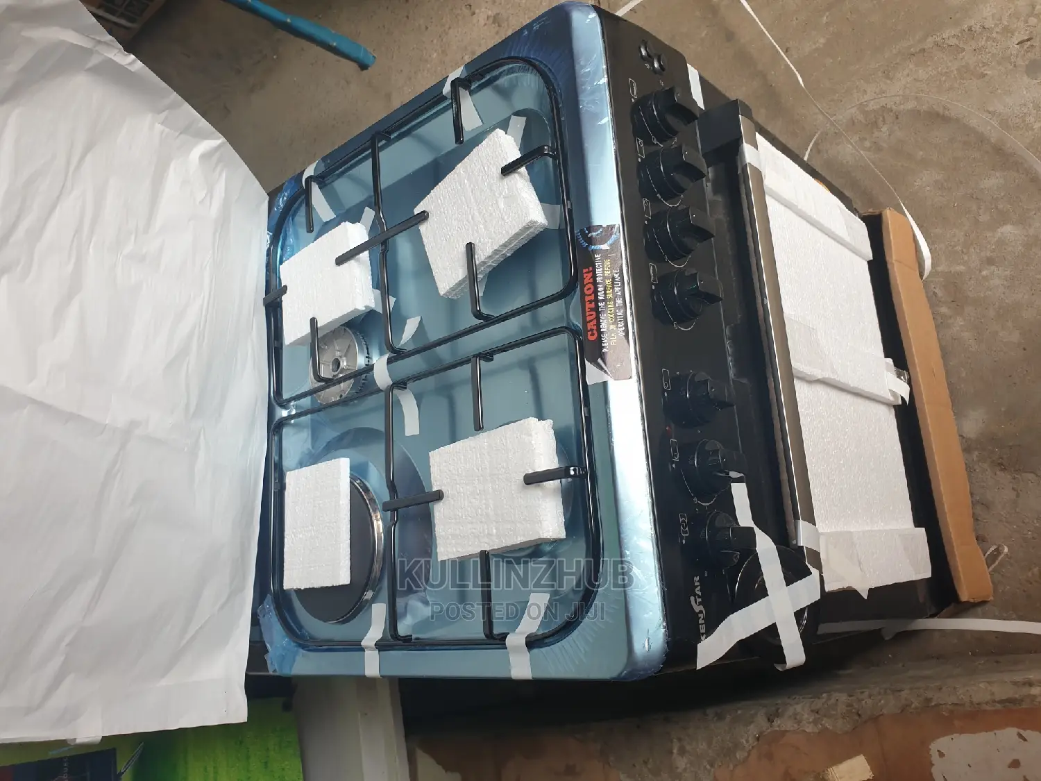 KENSTAR GAS COOKER WITH 3 Gas Burner 1 Electric Burner