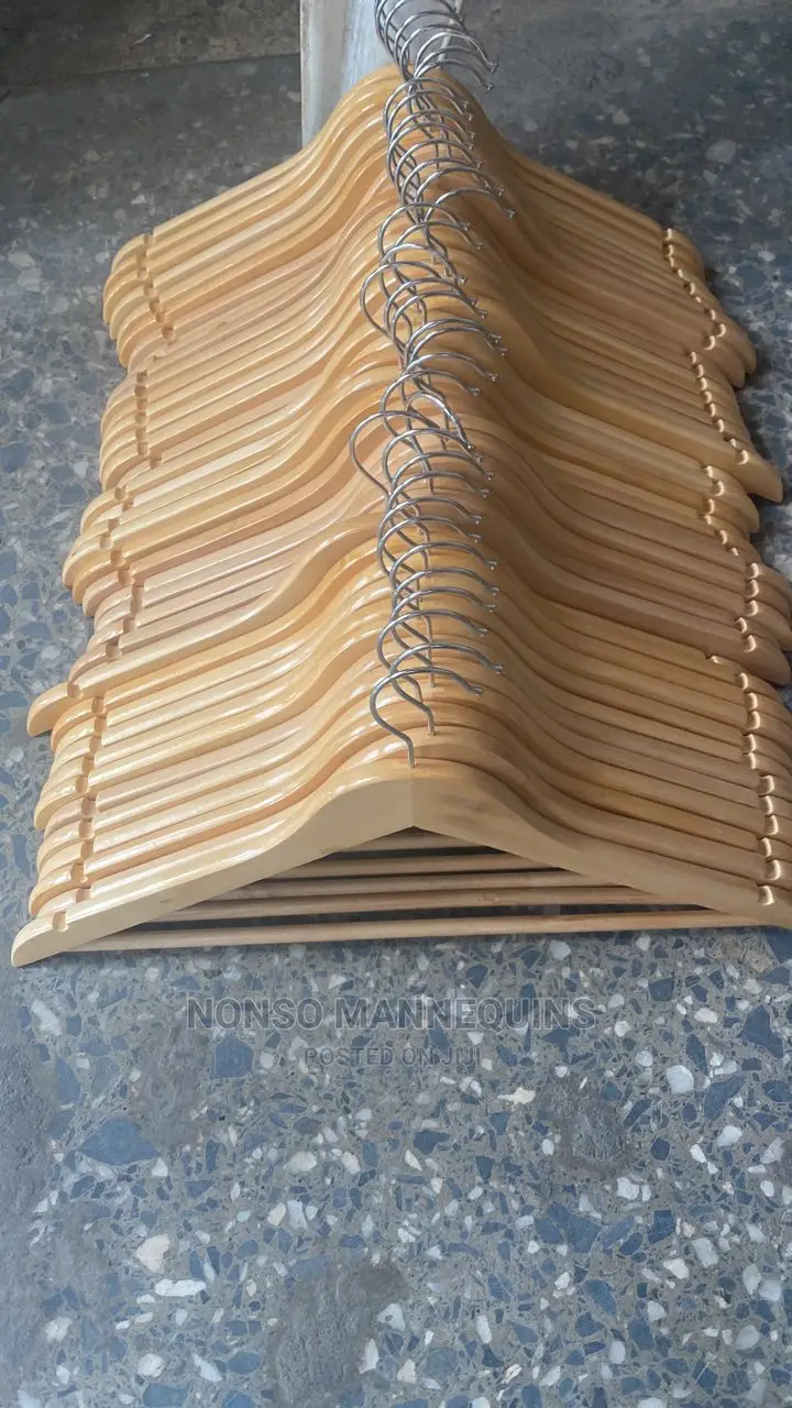 Brand New Sets Fo Neat Wooden Hangers for Clothes