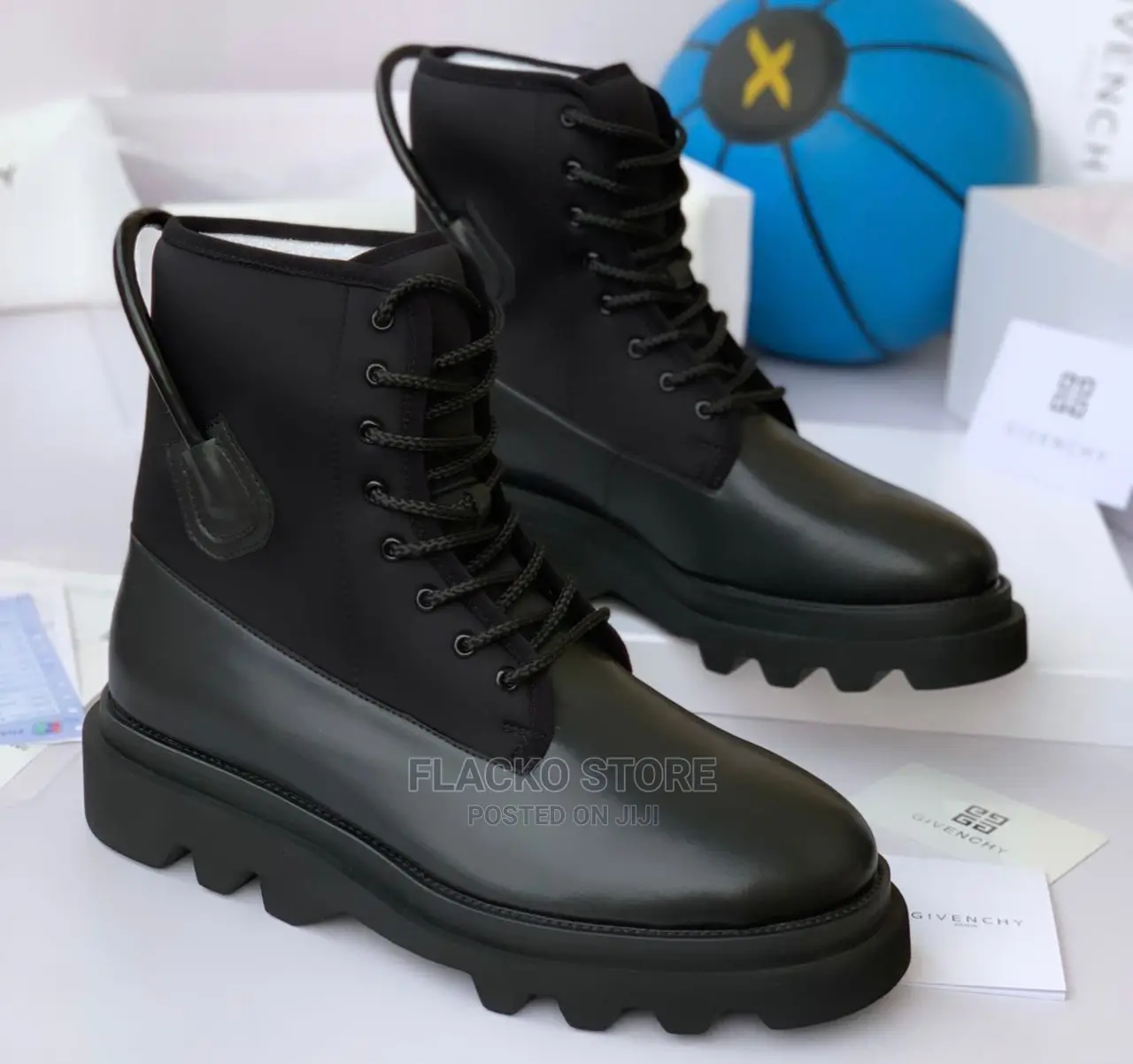 Original Givenchy Chunky Derby Hightop Boots