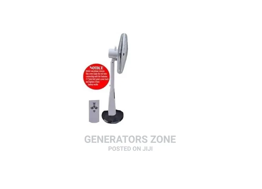Ox 18 Inch Rechargeable Standing Fan White