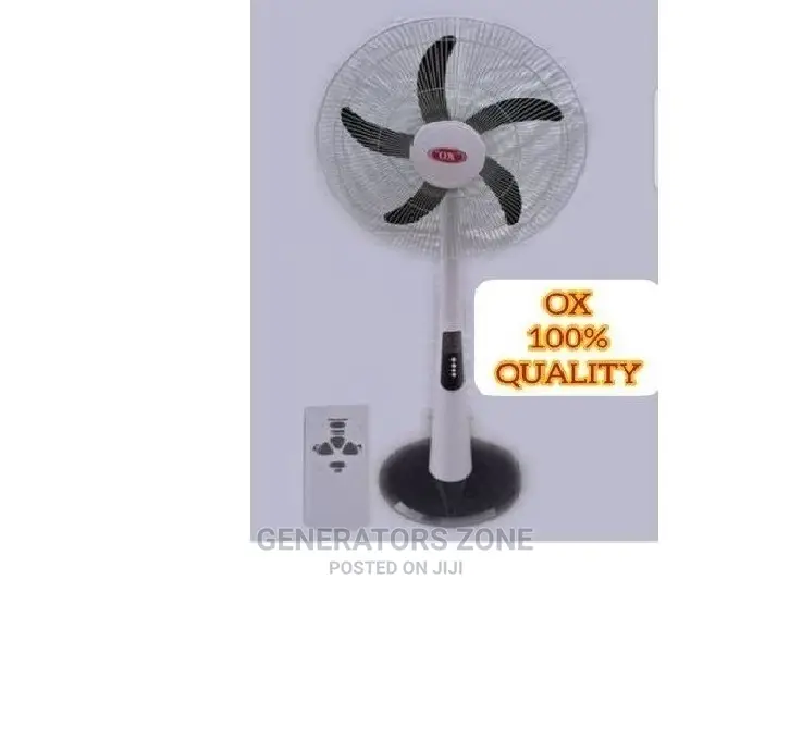 Affordable OX Rechargeable Fan 18inch PLUS USB Function