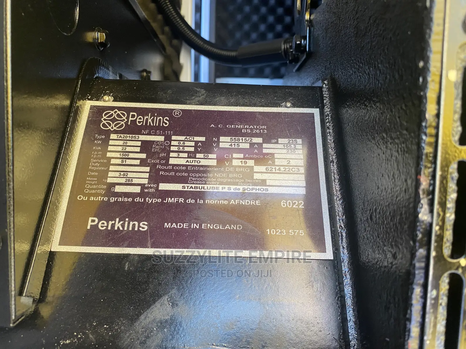 Perkins Soundproof DIESEL Generator 20kva