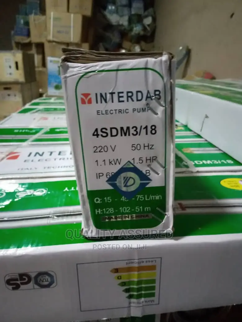 Interdab 1.5hp Submersible Water Pump