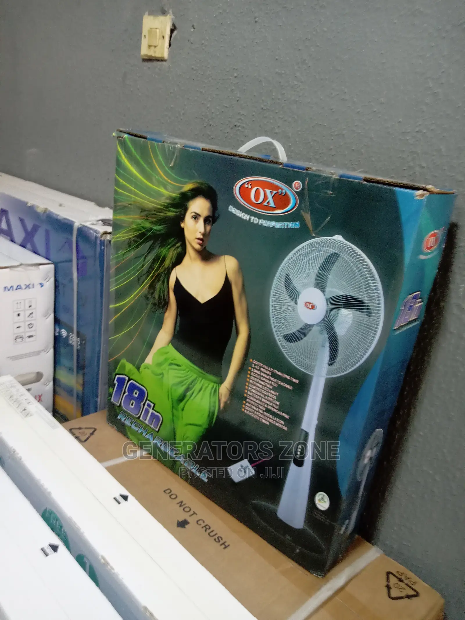 18'' Standing Rechargeable OX Brand New Fan