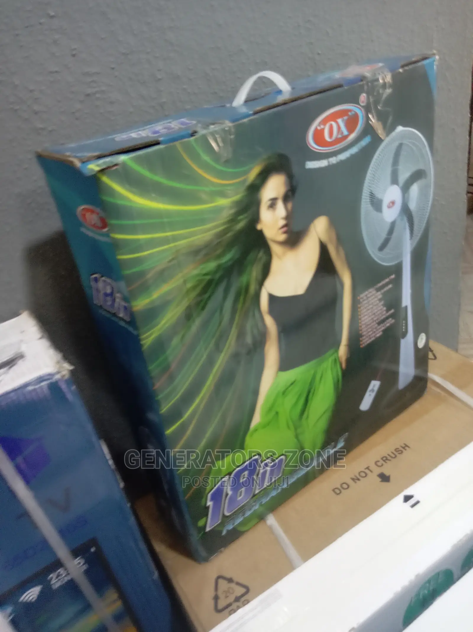 Ox 18-Inch Rechargeable Standing Fan With Usb