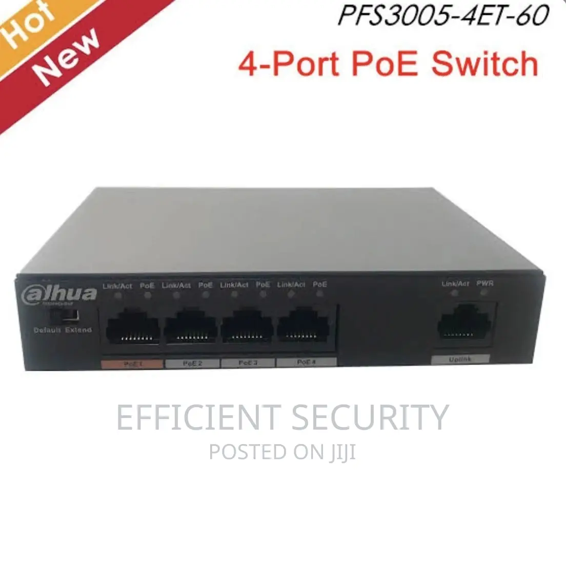 Dahua 4port Poe Switch PFS3006-4ET-60 6-Port 10/100mbs