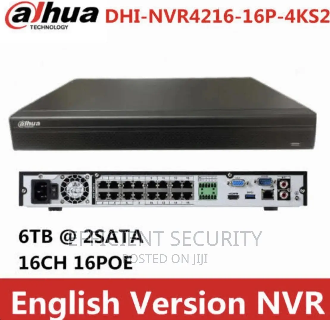 Dahua Ai NVR 16ch 16poe 2sata H.265 Network Video Recorde