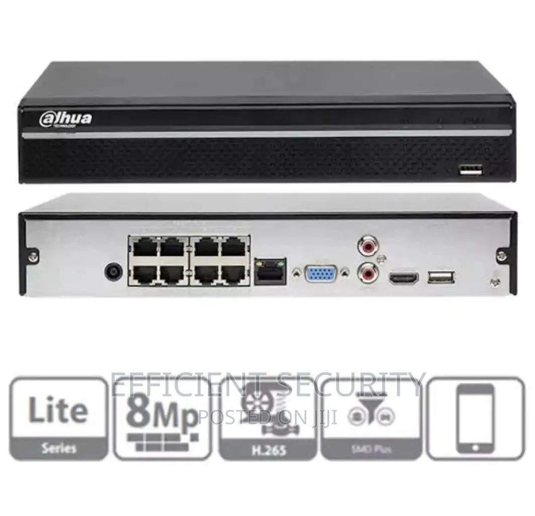 Dahua NVR 8channel Poe (Network Video Recorder)