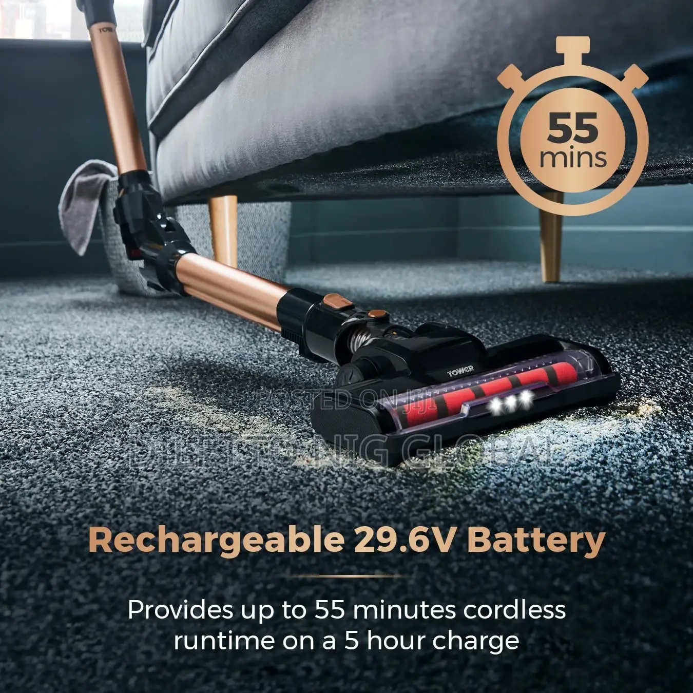 Tower F1PRO 29.6V Cordless 140W 3-in-1 Vacuum Cleaner
