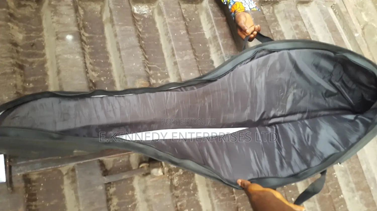 Thick Padding Waterproof Leather Adjustable Bass Guitar Bag