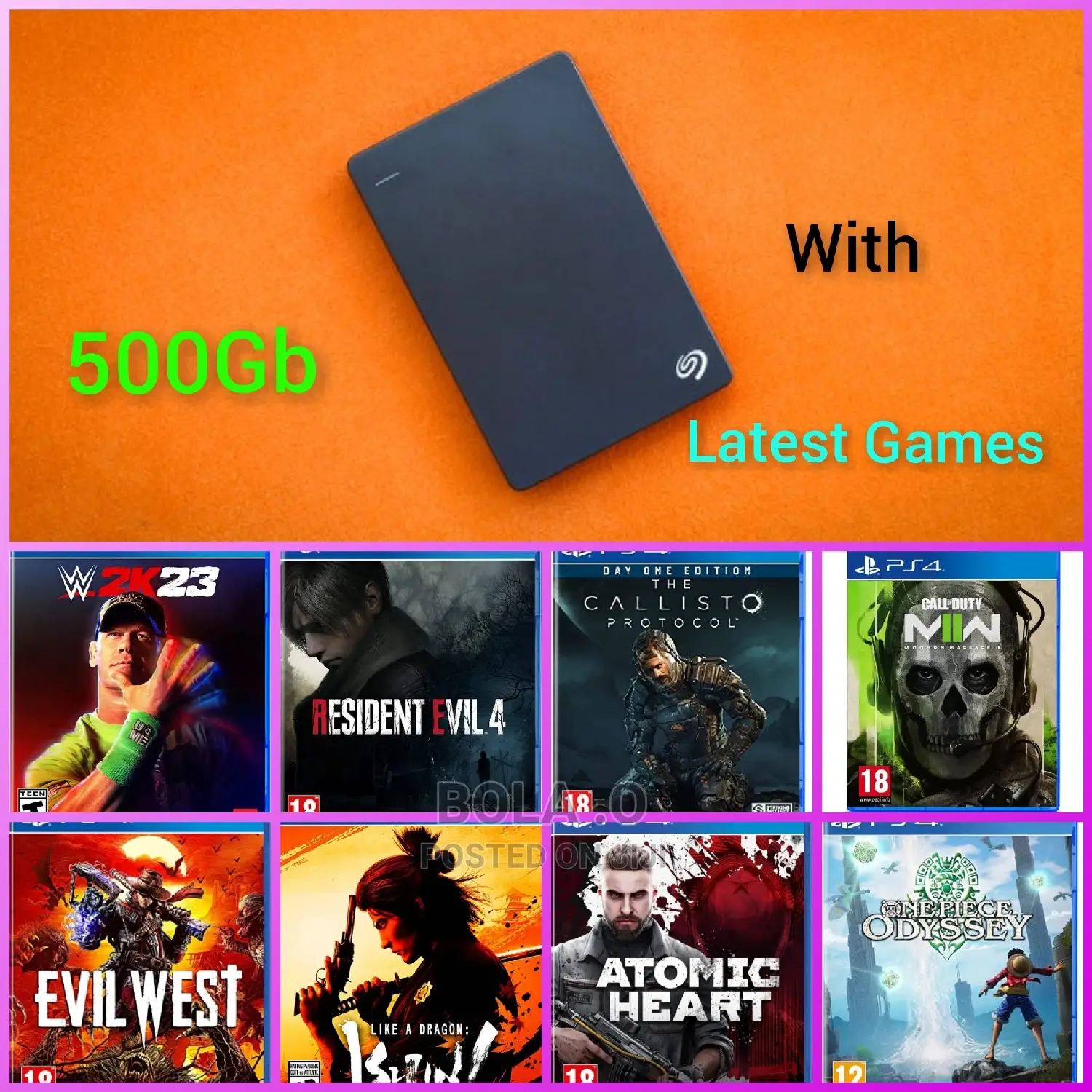 Latest Ps4 PKG Games (Ea Fc 26,Resident Evil 4)For Hack Ps4