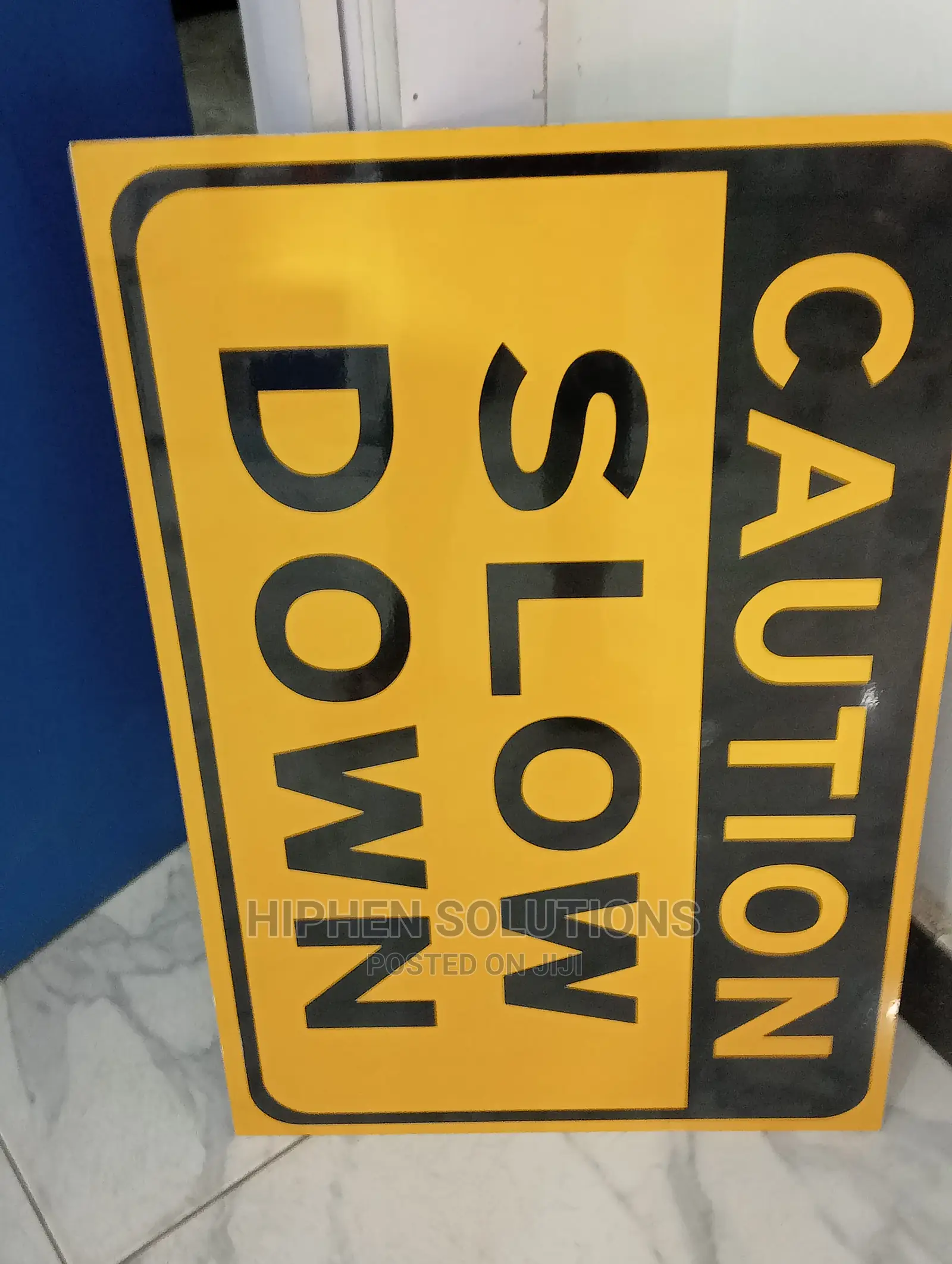 Caution Slow Down Traffic Sign