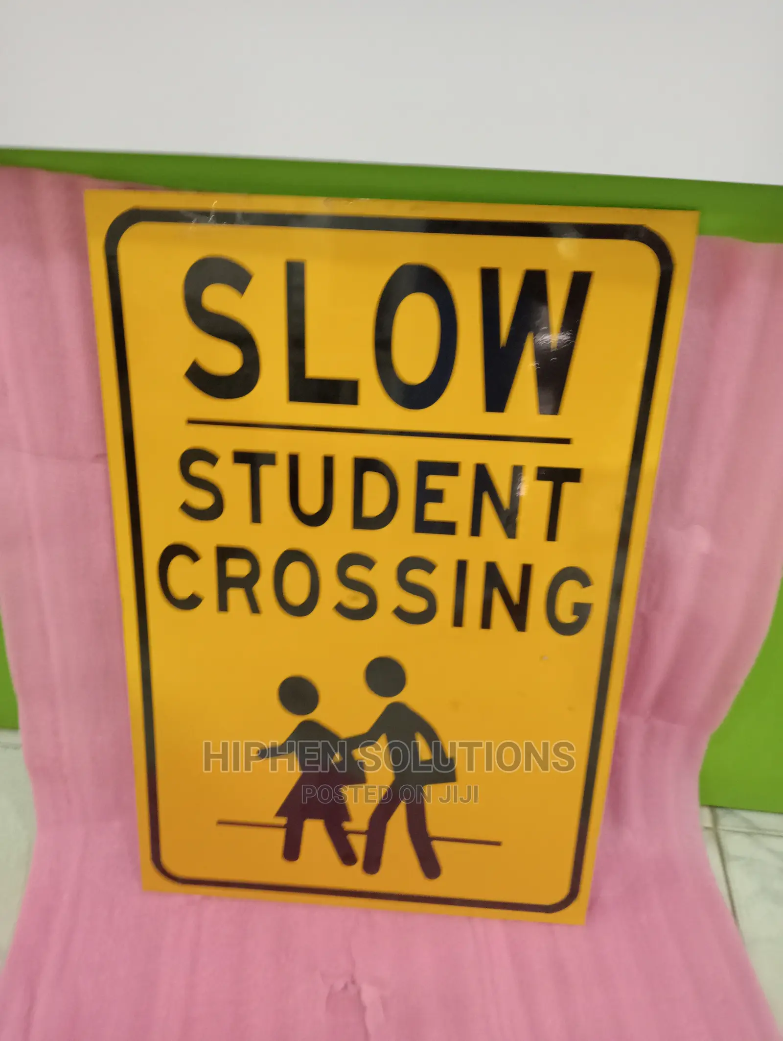 Slow Down Children Crossing Sign Reflective 300x400mm