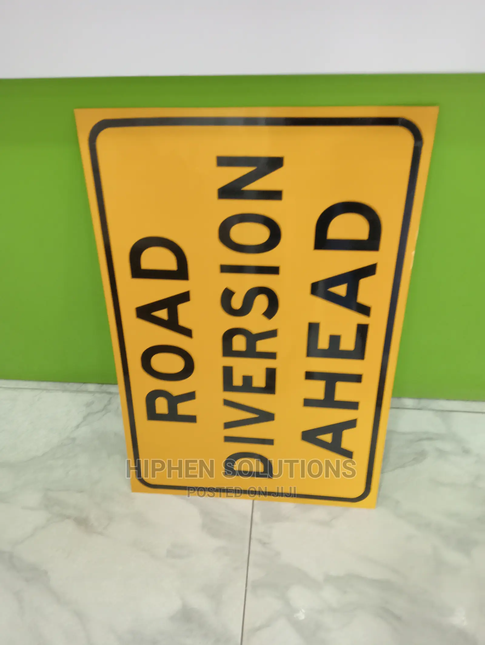 Quality Division Ahead Traffic Sign