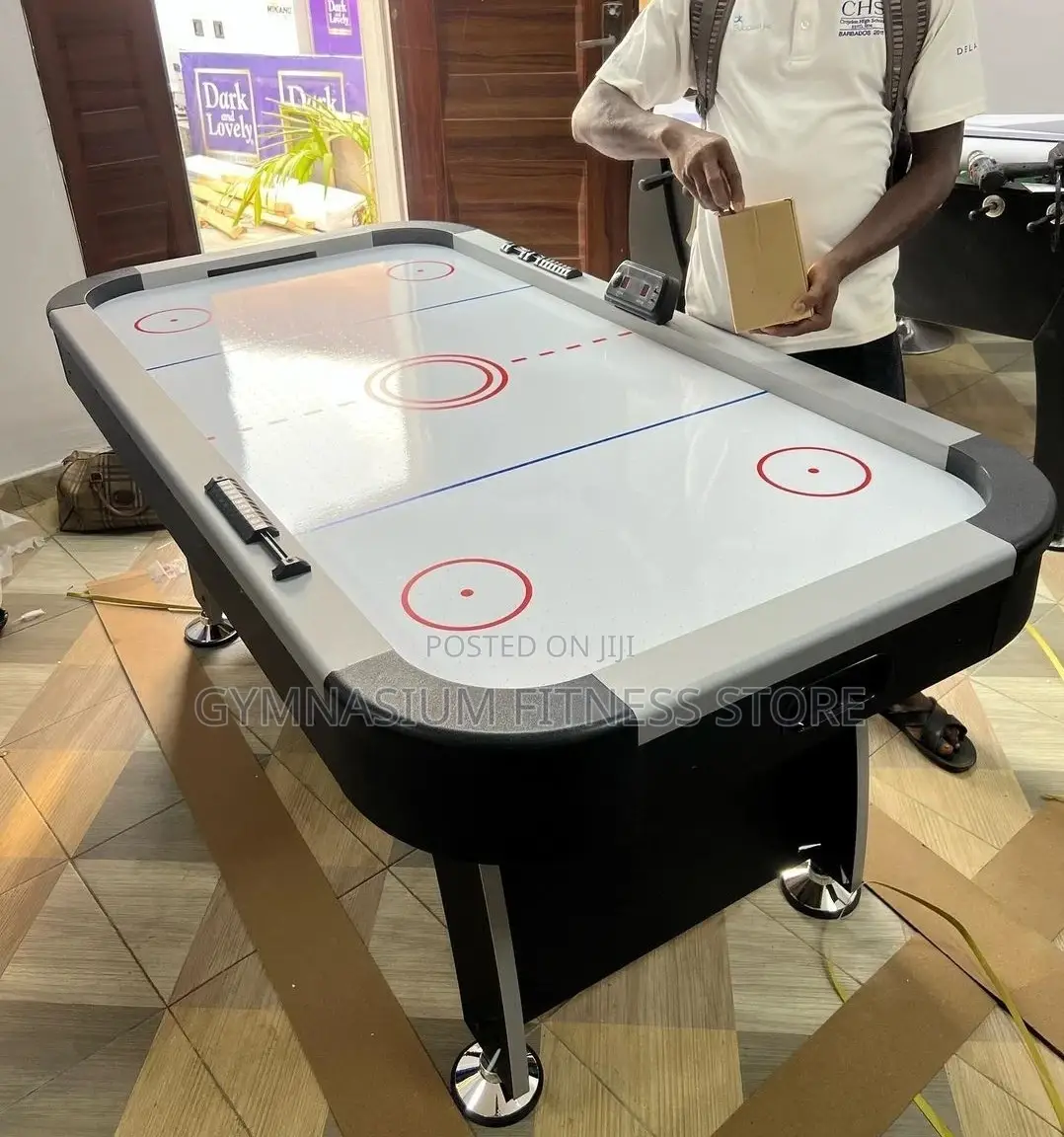 6ft Air Hockey Table White And Black99
