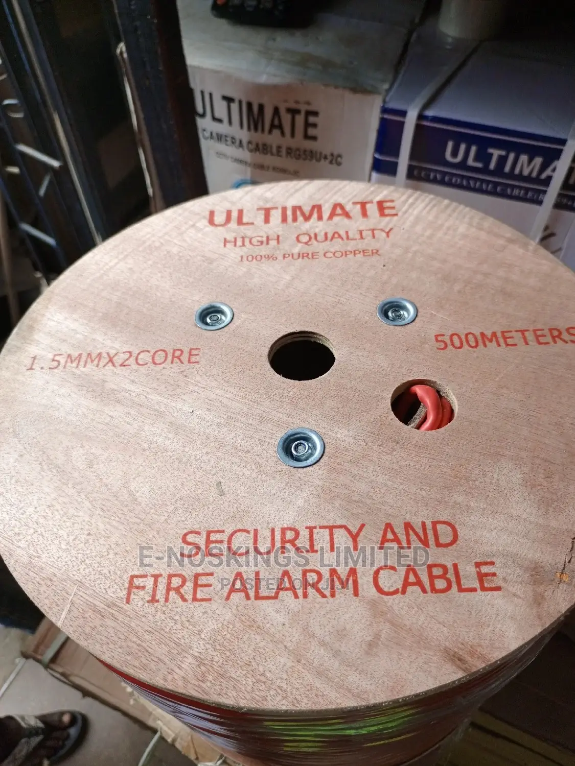 1'5mm 2core Fire Alarm by 500m Pure Copper