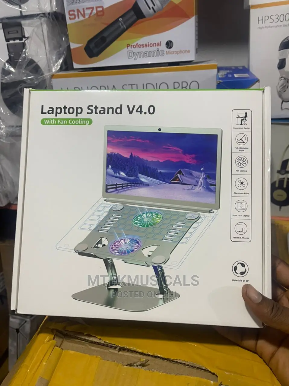 Laptop Stand With Cooling Fan