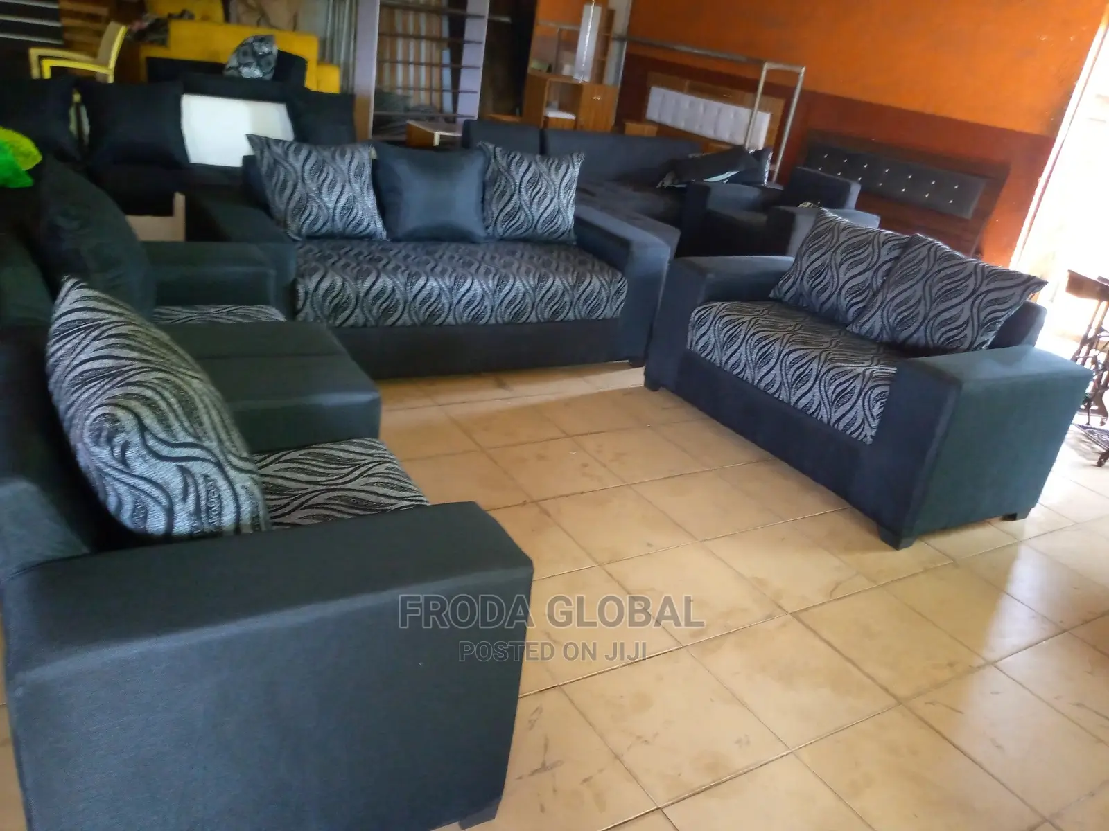 Set Of 7 Seaters Sofa Chairs.