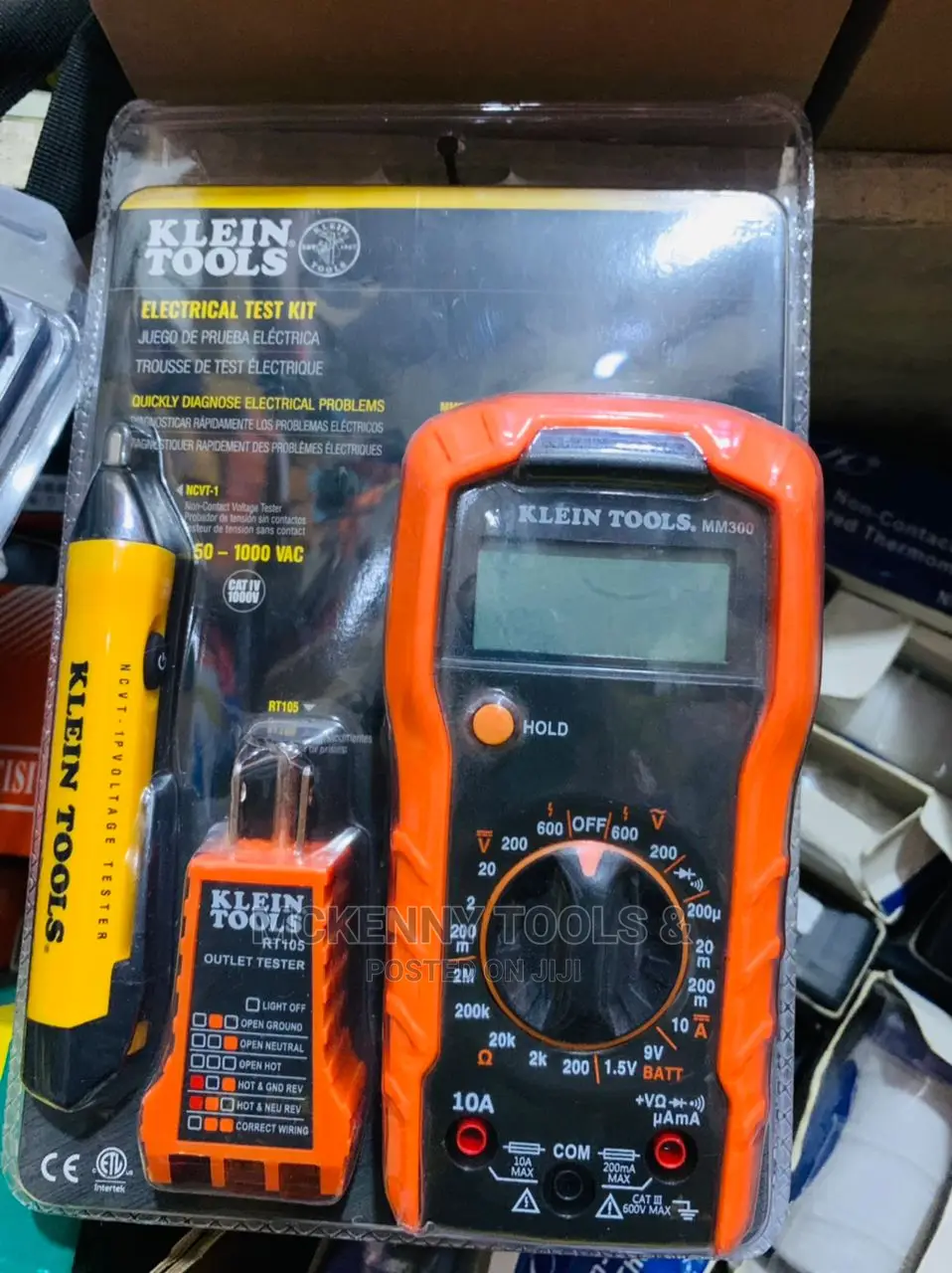 Test Kit With Multimeter, Non-Contact Volt Tester, Outlet