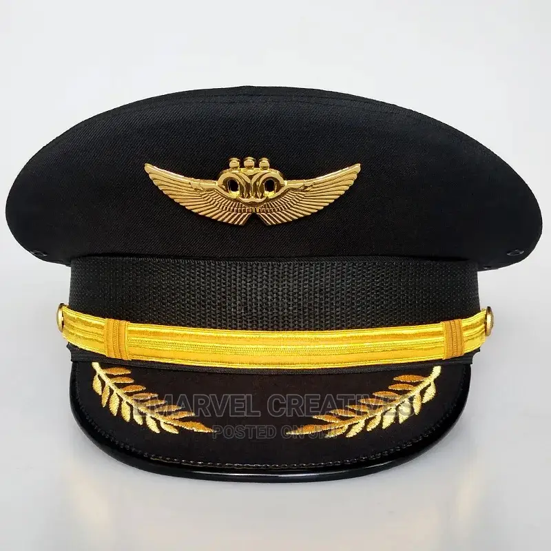 Boat Ship Sailor Captain Pirates Cap (White, Black)