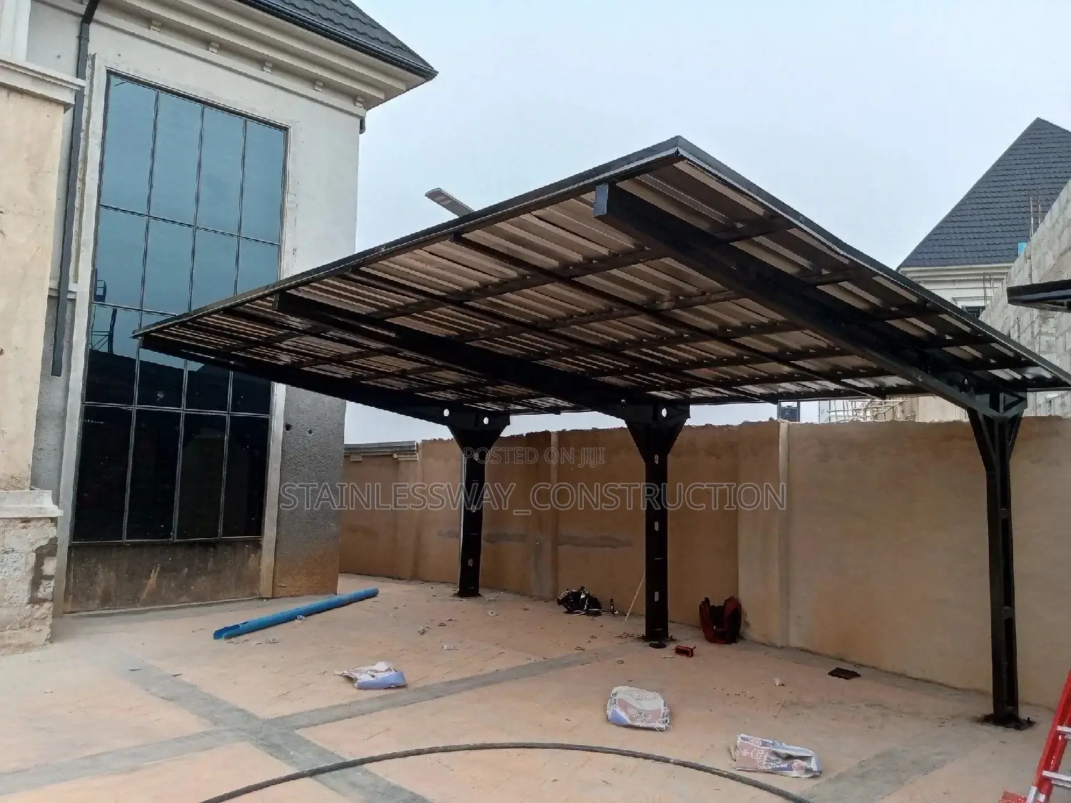 3 Cars Vintage Cover(Aluminium Roofing Sheet)