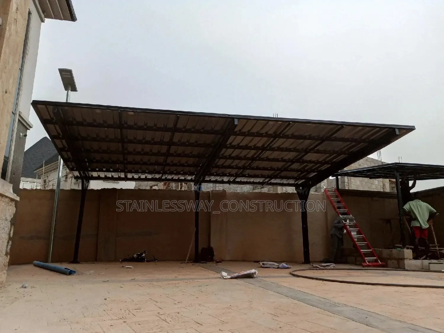 2-3 Vintage Cars Parking Shade (With 5.5 Aluminum Roofing)