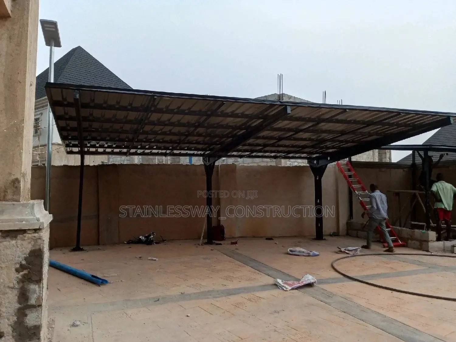 2-3 Vintage Cars Parking Shade (With 5.5 Aluminum Roofing)