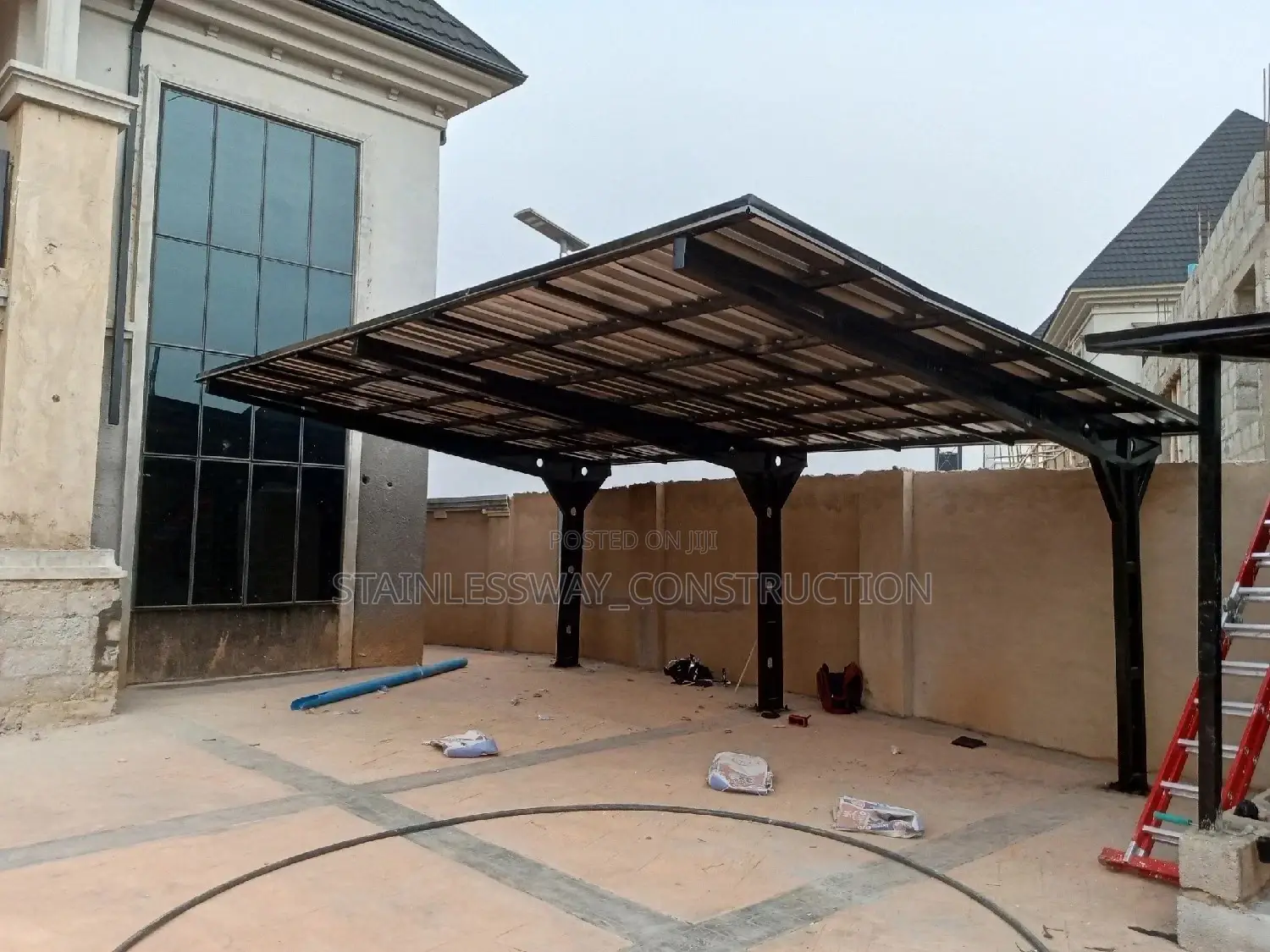 2-3 Vintage Cars Parking Shade (With 5.5 Aluminum Roofing)