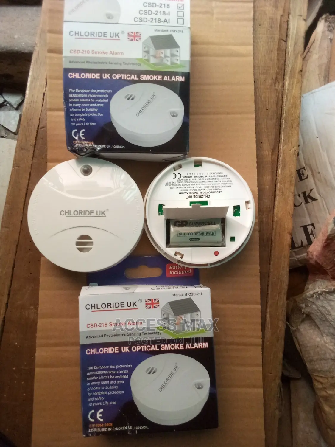 Wireless Smoke Detector With Battery