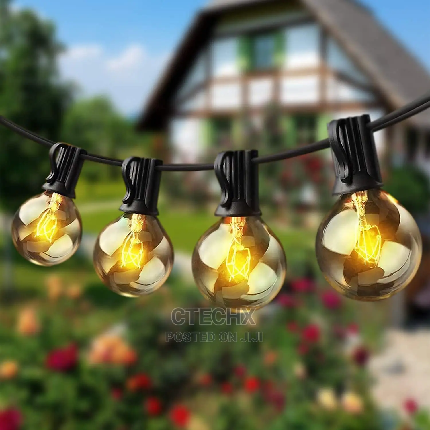 Globe String Lights, 50ft G40 Outdoor 50 Bulbs