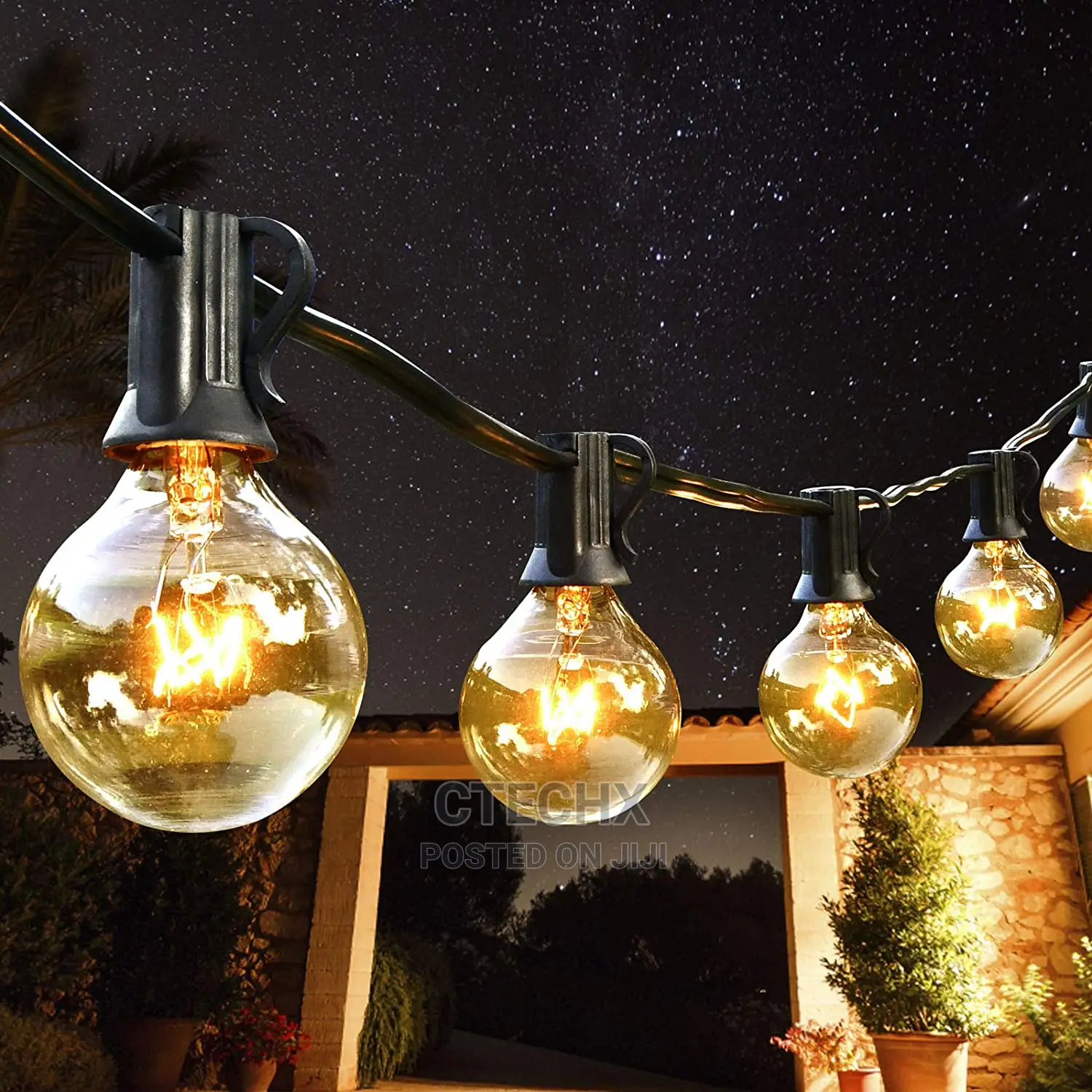 Globe String Lights, 50ft G40 Outdoor 50 Bulbs