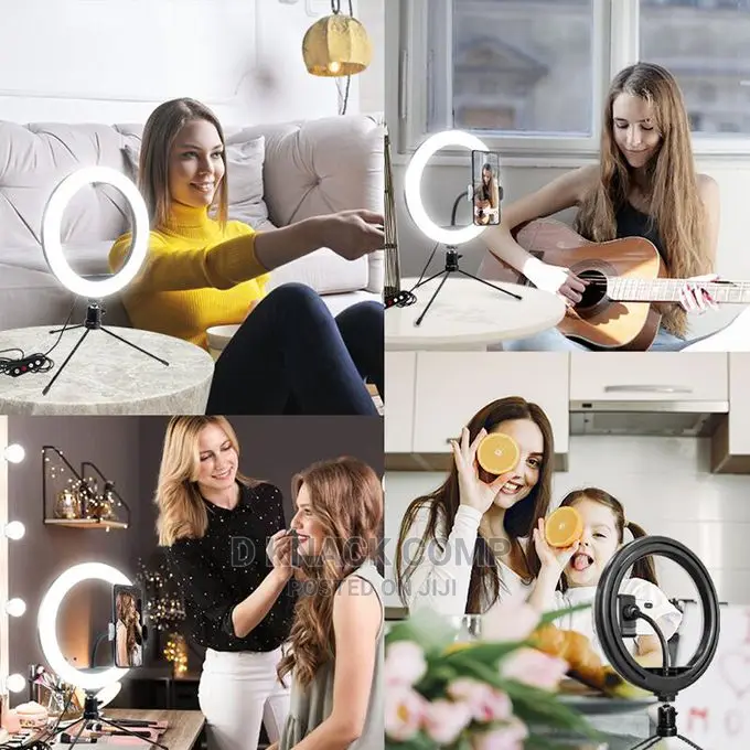 10 Inchs Desktop Ring Light 3 LED Lights Mode.