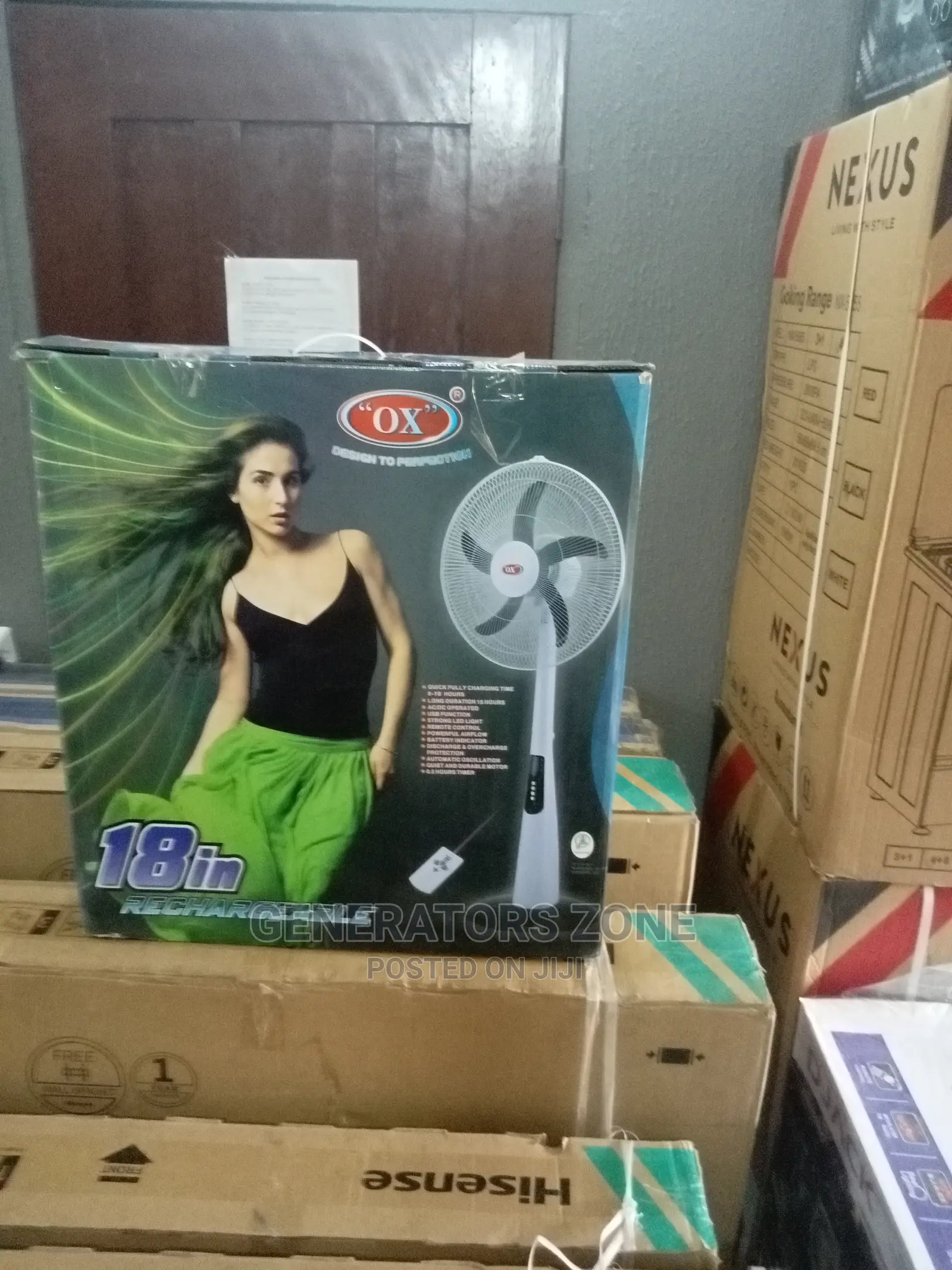 Affordable(18)In OX Rechargeable Standing Fan