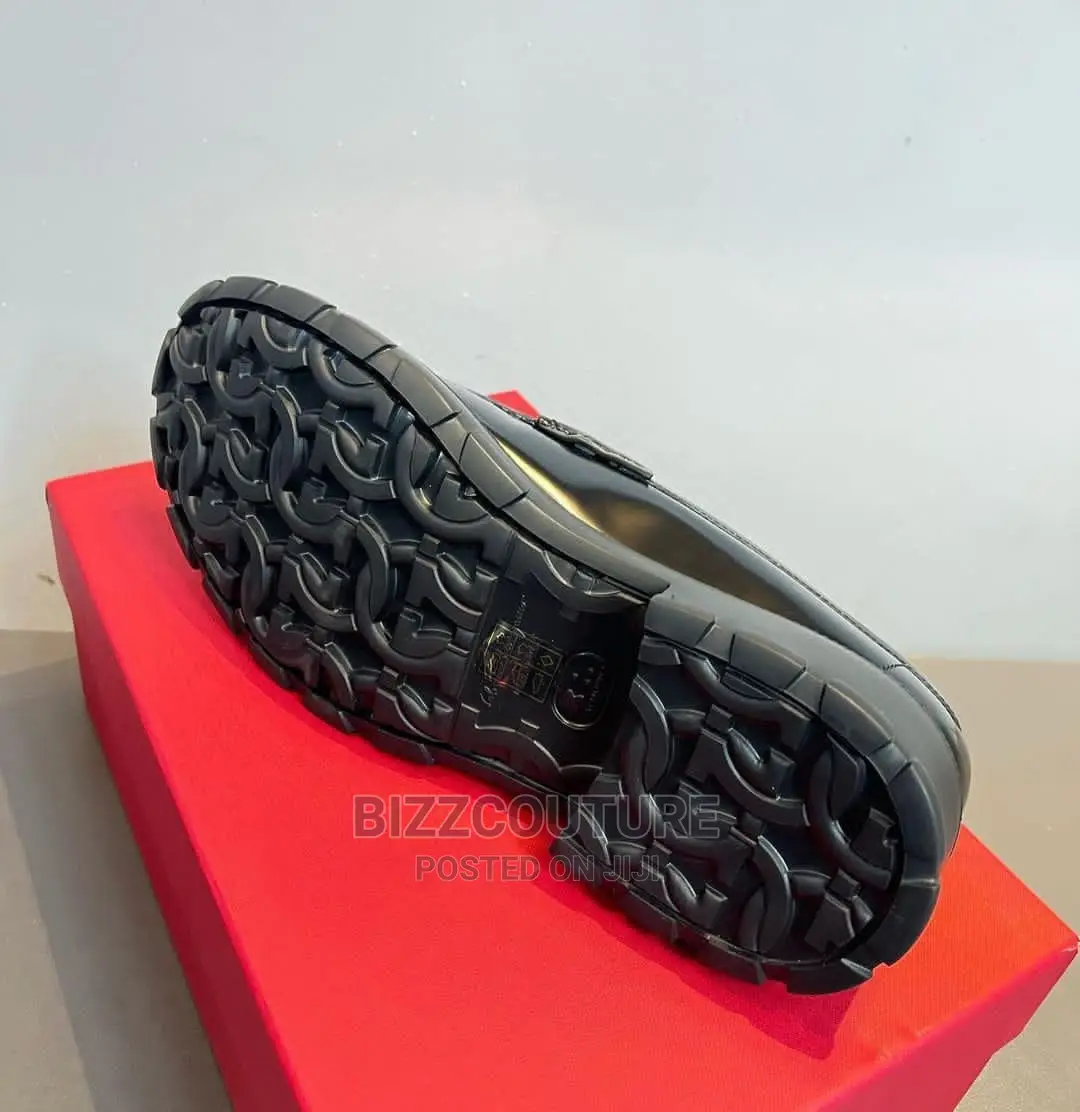 Original FERRAGAMO Leather Loafers Available in Store