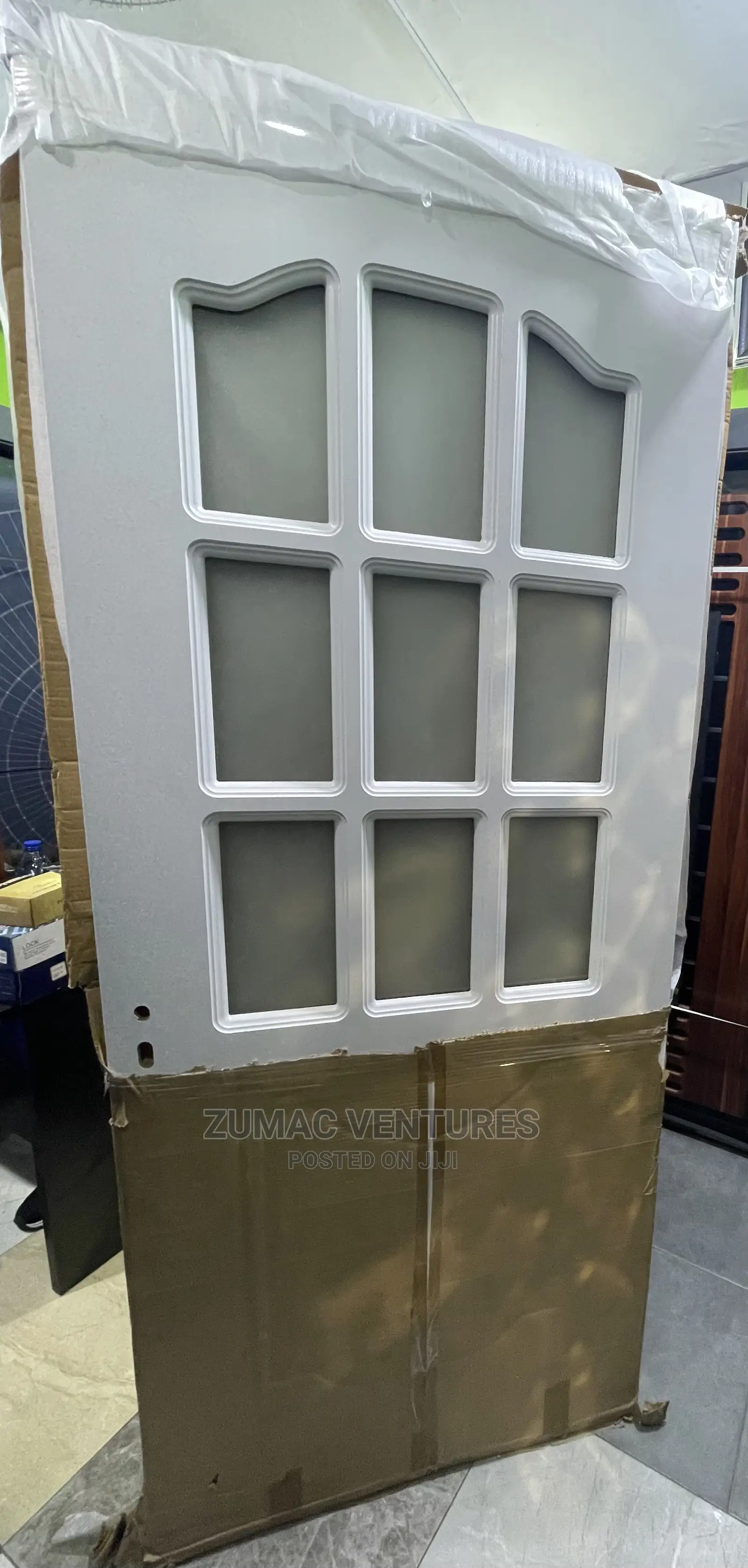 9panel Design Wooden Glass Door