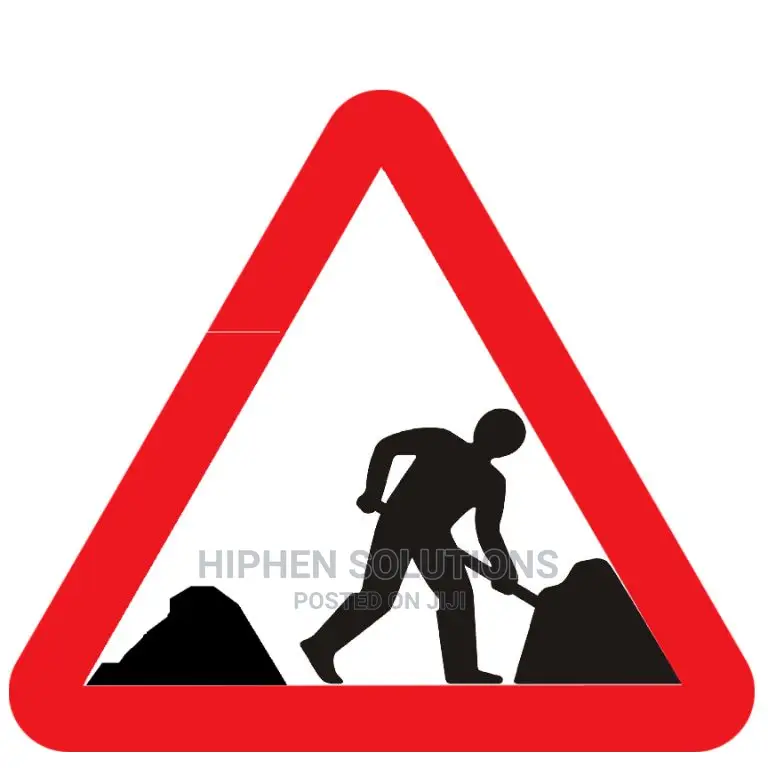 Road Work Signs Communication Road Construction