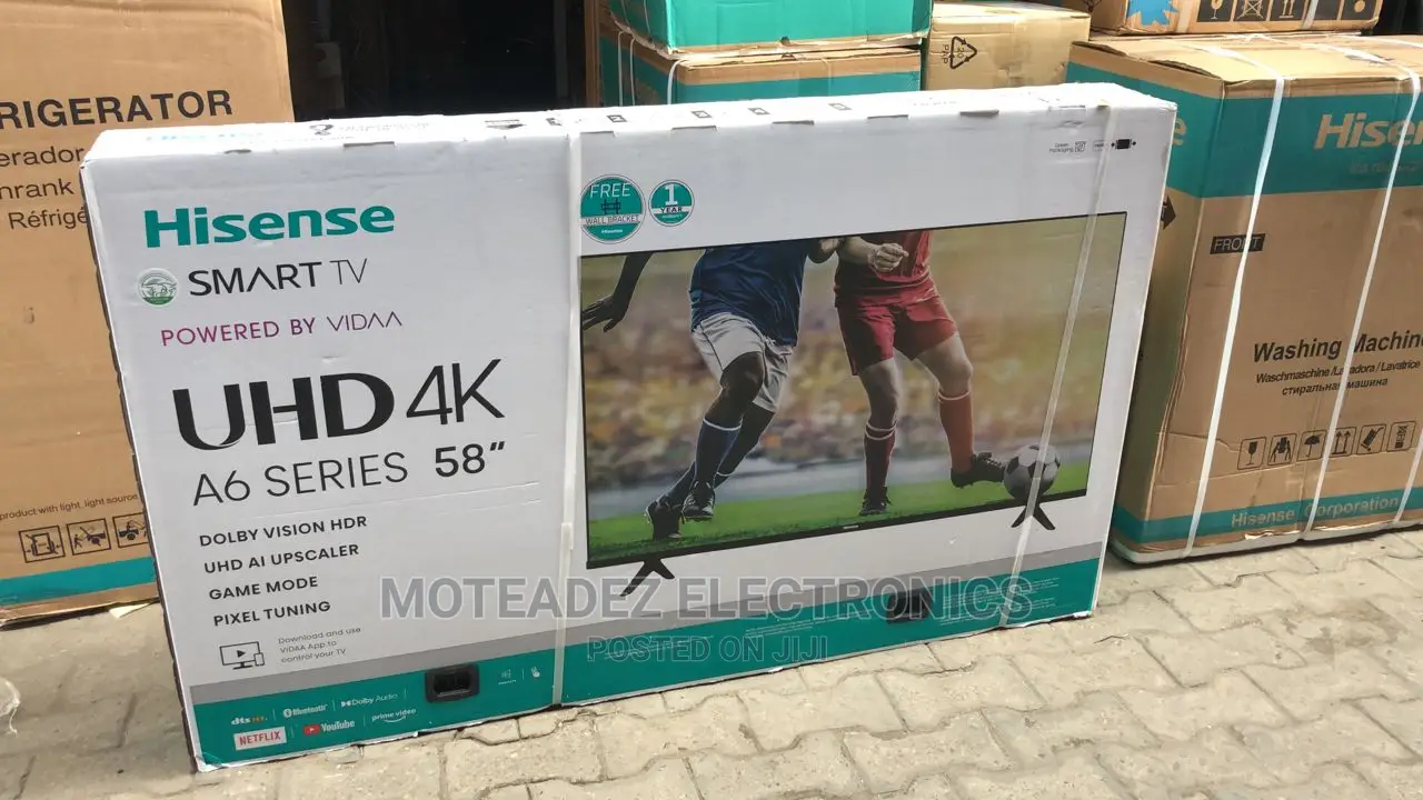 Hisense 58" A6 Series Uhd Smart Tv (1yr Warranty)