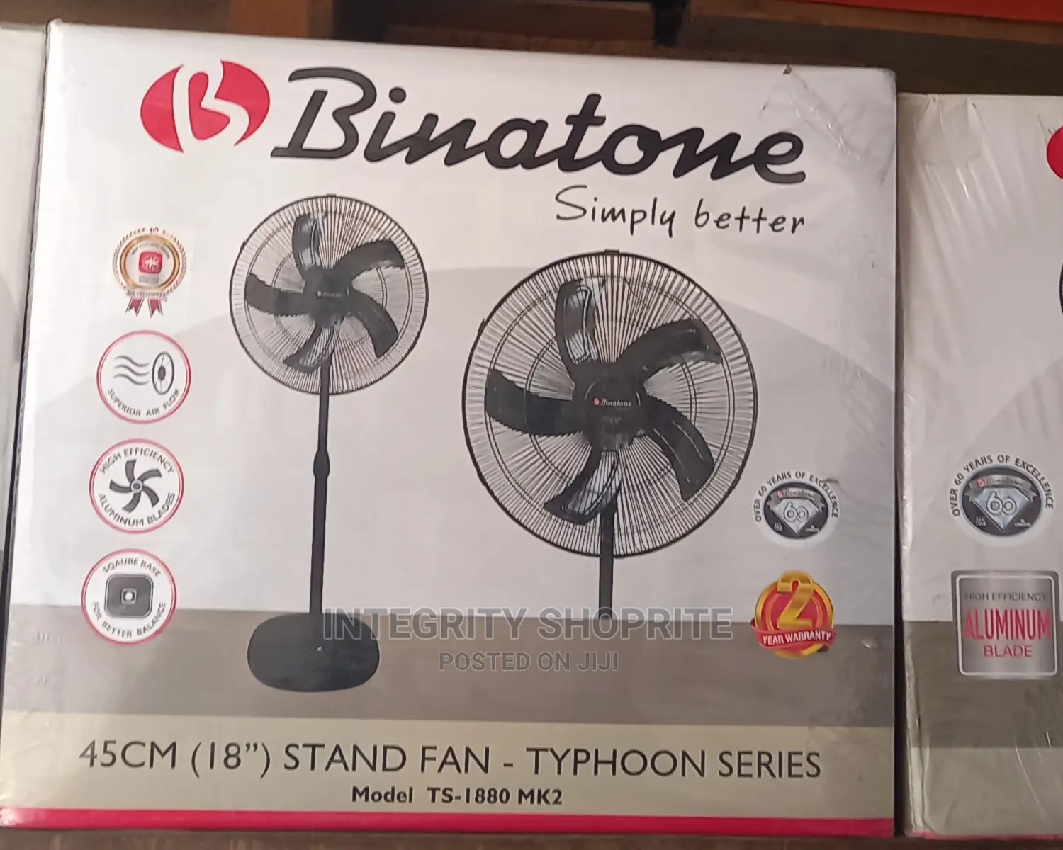 Binatone 18inches Typhoon Super Airflow Standing Fan TS-1880