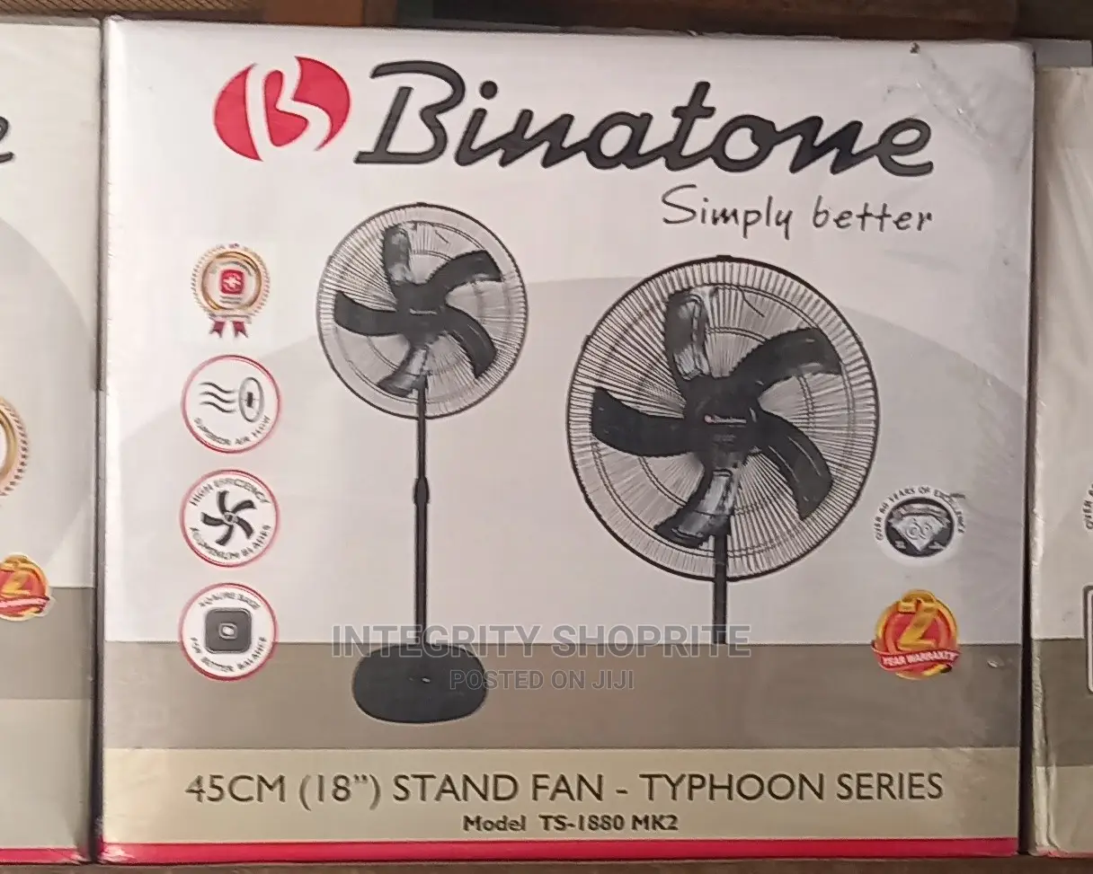 Binatone 18inches Typhoon Super Airflow Standing Fan TS-1880