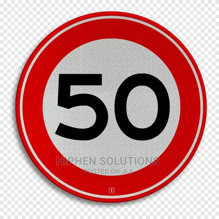 50mph Minimum Speed Limit Sign