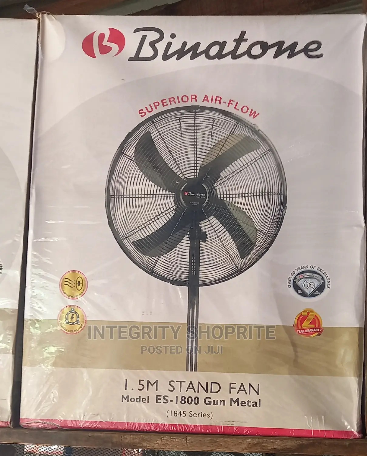 Binatone 18 Inches Stand Fan Elite Series (ES-1800) - Metal