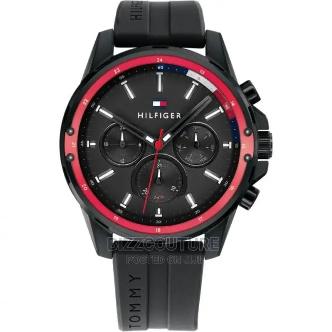 Original TOMMY HILFIGER Rubber Strap Watch Available Instore
