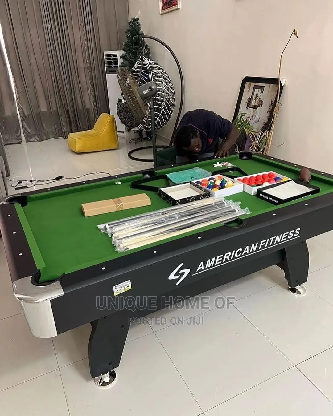 7ft X 4ft Snooker Pool Table With Complete Accessories