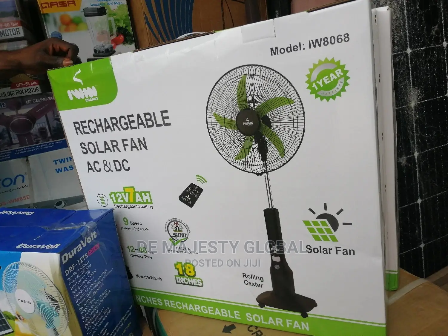 I Win 18rechargeable Stand Fan