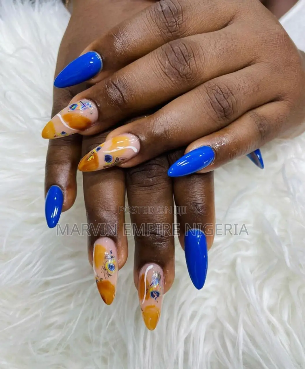 Beautiful Acrylic and Stick on Nails