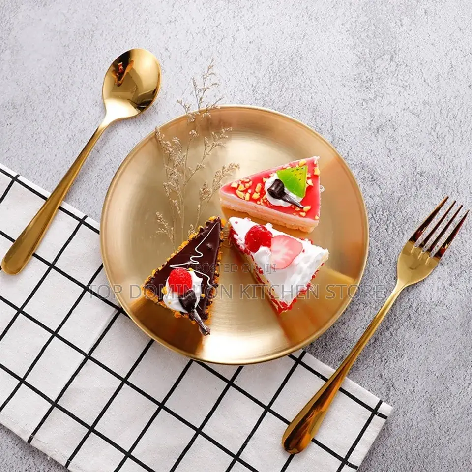Round Gold Tray(5set)