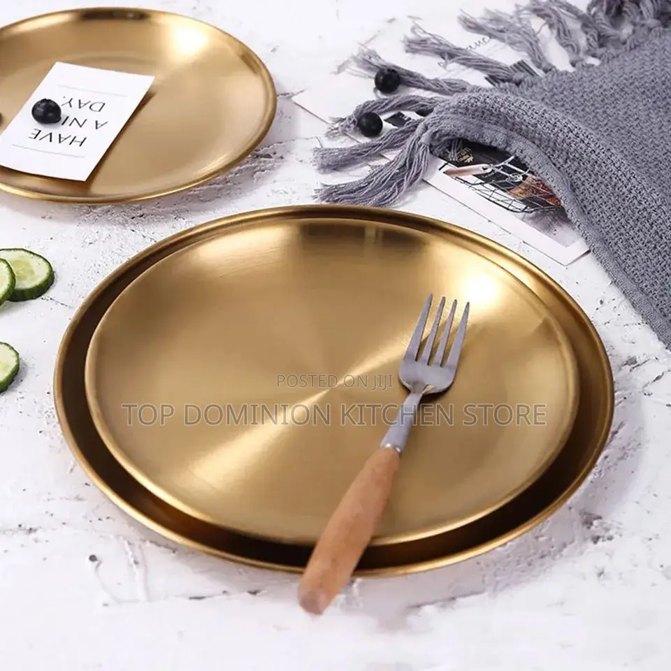 Round Gold Tray(5set)