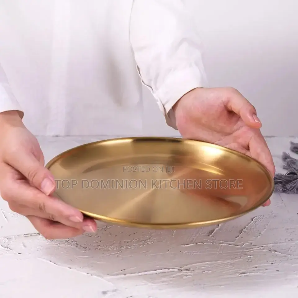 Round Gold Tray(5set)