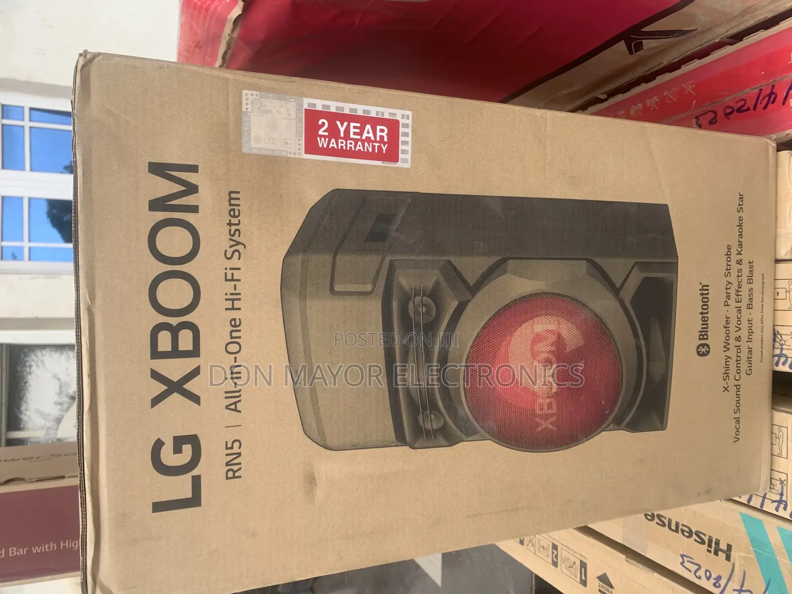LG XBOOM RN5, Tweeter 2''x2, Woofer 8'', Super Bass Boost,